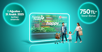 Grosper Alışverişinizi Happy Bonus Kart İle Yapın Her Ay 750 TL’ye Varan Bonus Kazanın!