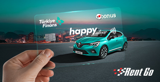 Aracınızı Happy Bonus Kart İle Kiralayın RentGo’dan %40 İndirim ve 750 TL Bonus Kazanın