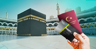 Hac-Umre Seyahatinizi Happy Bonus Kartınızla Planlayın %5 Ekstre İndiriminden ve Suudi Arabistan ATM’lerinde Ücretsiz İşlem İmkânından Yararlanın!